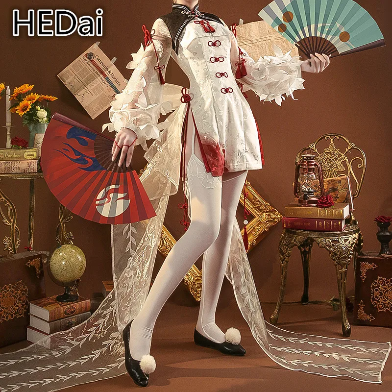 Onmyoji Мода Qimeng магический Косплей SSR Shiranui Костюм китайское платье Чонсам