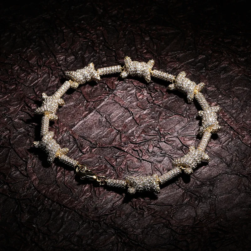 Микро проложили AAA+ кубический цирконий Bling Iced Out личности кубинские звенья цепи браслеты для мужчин женщин очаровательные ювелирные изделия