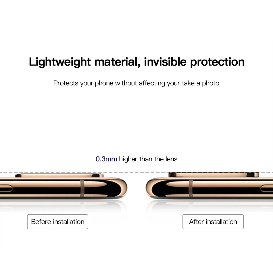 Fake Camera Lens Sticker For iPhone X XS Max Seconds Change (3)
