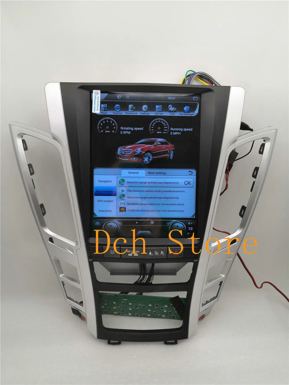 10.4'' Vertical Screen Tesla Style Android 8.1 Car DVD player GPS for Cadillac Old CTS 2007 2008 2009 2010 2011 2012 RADIO PX6