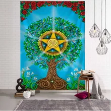 

Psychedelic tree print tapestry mandala wall hanging dream home wall decoration bohemian witchcraft psychedelic room decoration
