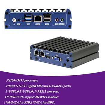 

2020 newst Apollo lake N4200 J3455 Nano PC with 2*Intel I211AT lan port