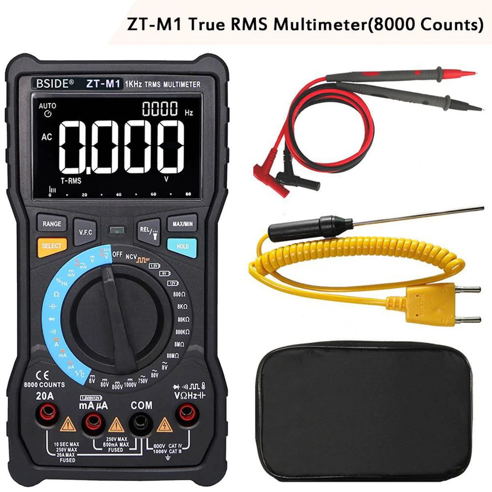 Цифровой мультиметр BSIDE ZT301 ZT302 измеритель емкости температуры напряжения
