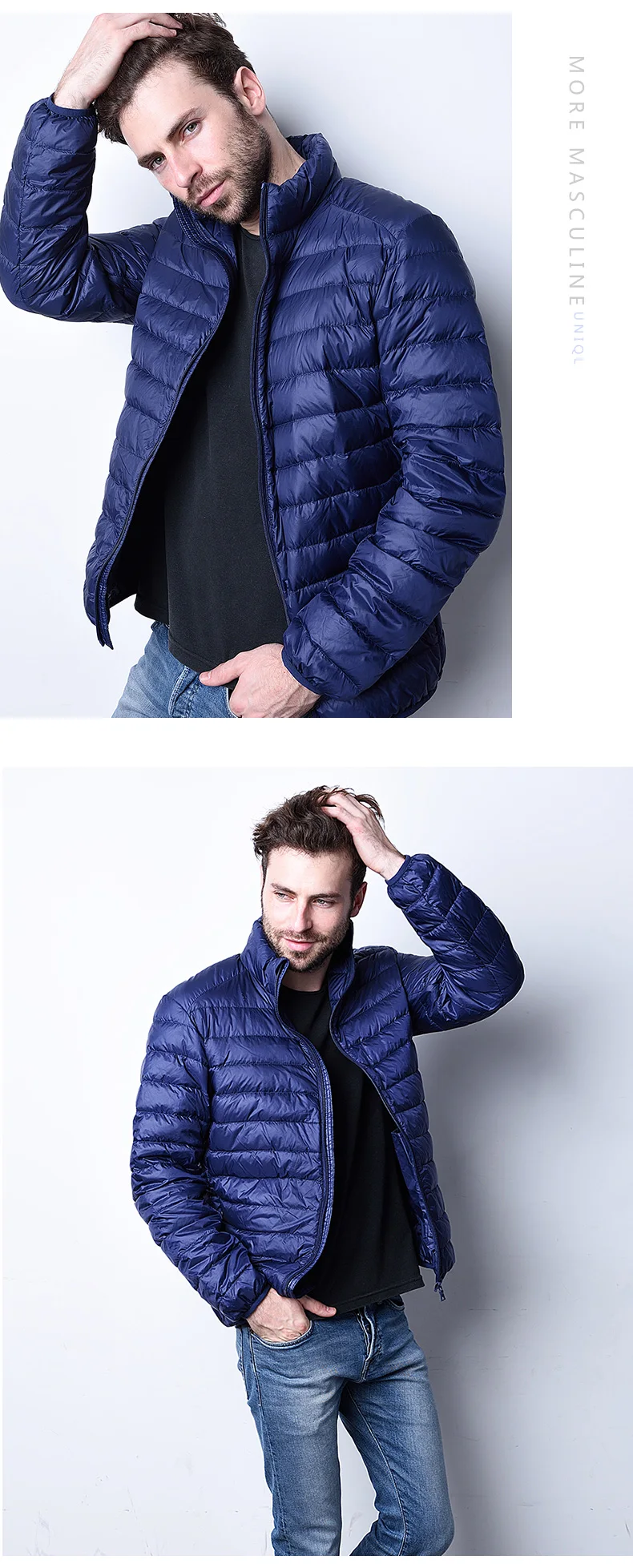 Nice New Arrive White Duck Down Jacket Men Autumn Winter Warm Coat Men Light Thin Duck Down Jacket Coats Ultra Down