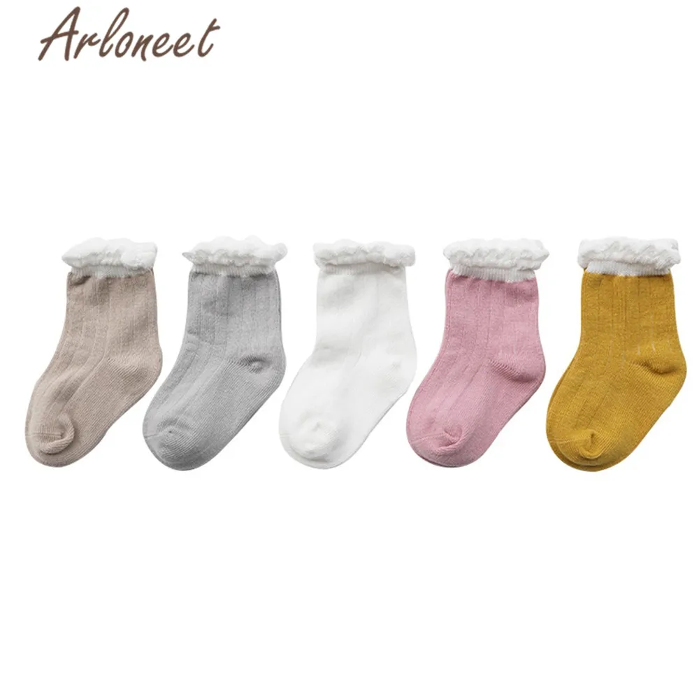 ARLONEET/Носки для новорожденных Нескользящие хлопковые носки для девочек, свободные носки для девочек г., осенне-зимние носки для девочек кроссовки