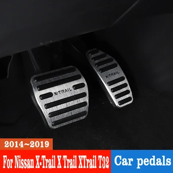 

Car Foot Fuel Pedal Accelerator Brake Pedal Pad Cover AT For Nissan X-Trail X Trail T32 2014-2016 2017 2018 2019 car accessories