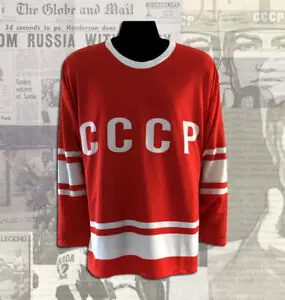 Футболка мужская с вышивкой под любой номер и имя #10 CCCP 1980|Хоккейные майки| |