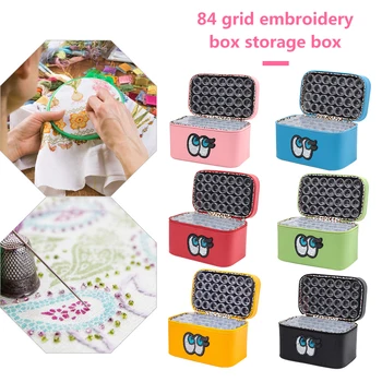 

84 Grids Bottles Large Capacity Diamond Painting Box Rhinestones Container Embroidery Tools for Painting Accessories