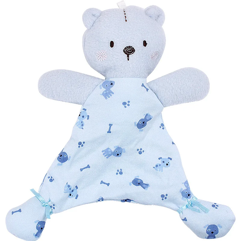 0-12 месяцев мягкая коляска животное медведь мультфильм для Куклы новорожденных игрушки Дети успокаивающее милое полотенце