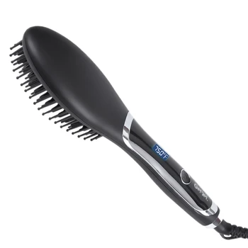 

LED Liquid Crystal Display Hair Straightener, Ladies Household Hair Care Comb US Plug