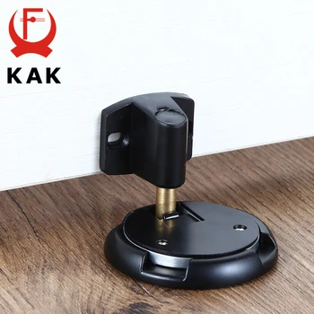 

KAK Mechanical Doorstop Nail-free Sticker Zinc Alloy Door Stopper Heavy Duty Door Holder Non-Punch Stop Door Hardware