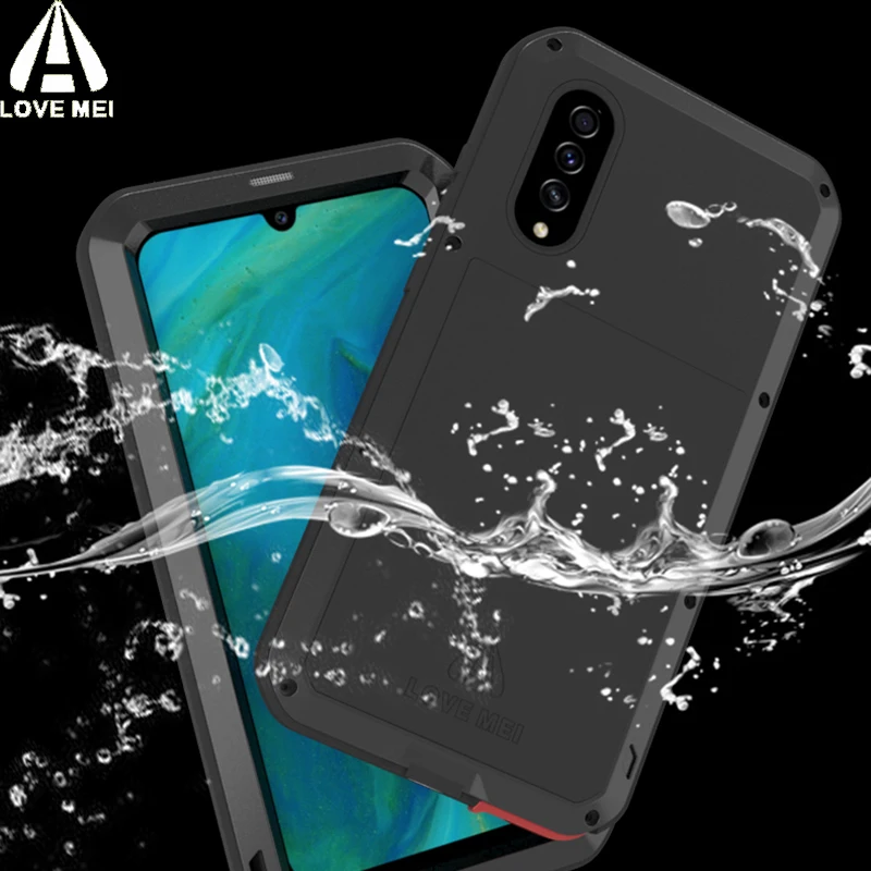 A70s LOVEMEI мощный металлический чехол для samsung Galaxy A70s A70 S крышка+ стекло Броня жизнь водонепроницаемый противоударный алюминиевый корпус телефона