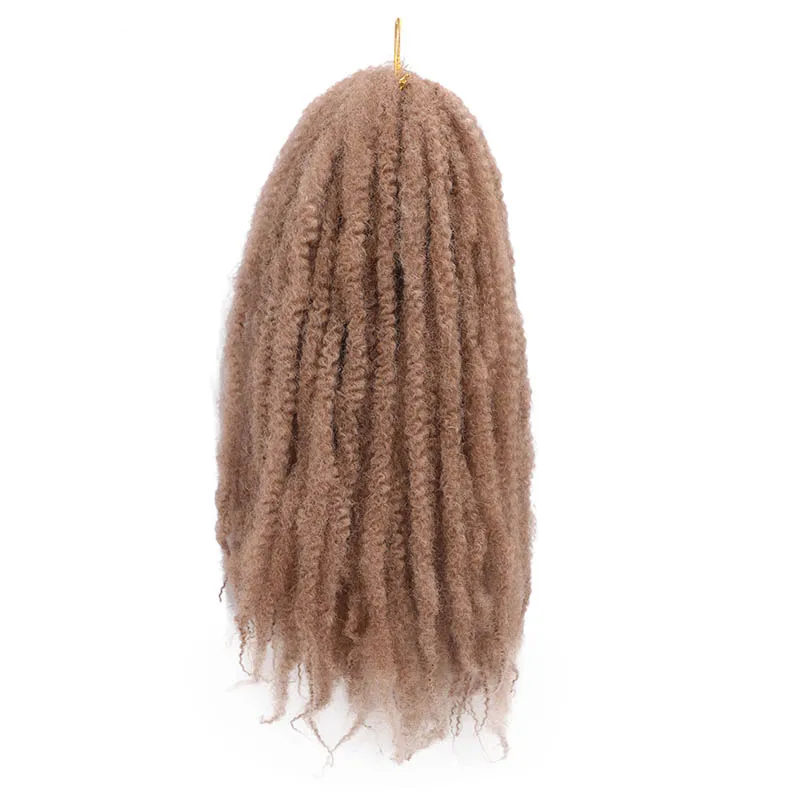 #27 18 дюймов Ombre Marley косички волосы синтетические плетеные волосы крючком косички наращивание волос оптом черный коричневый красный цвета - Цвет: #27
