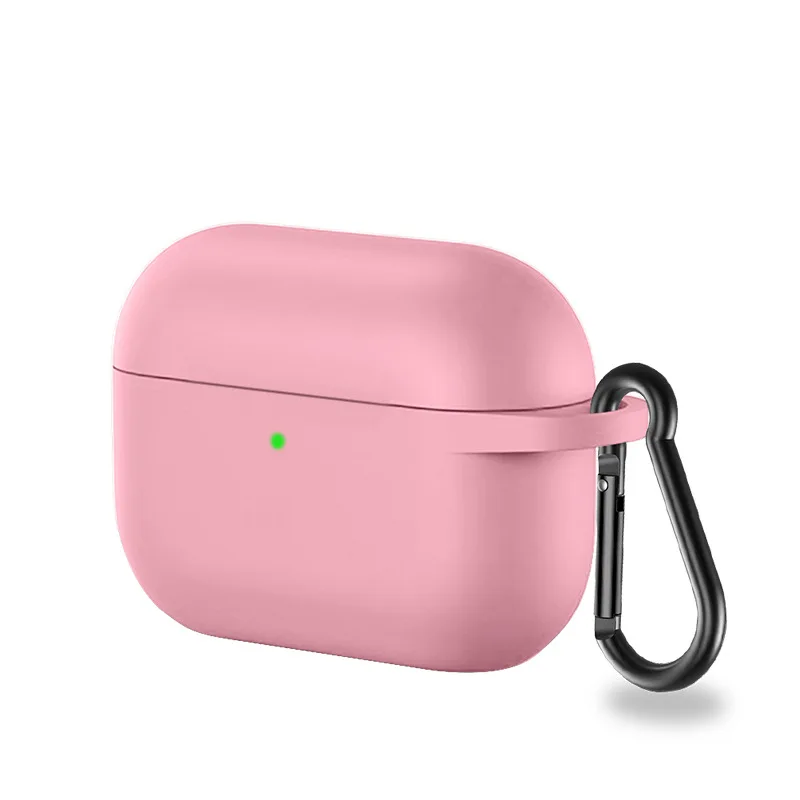 2 шт./лот, силиконовый чехол для Apple Airpods Pro 3, чехол, Противоударные Защитные Сумки, чехол для Air pods airpods3, наушники - Цвет: Pink