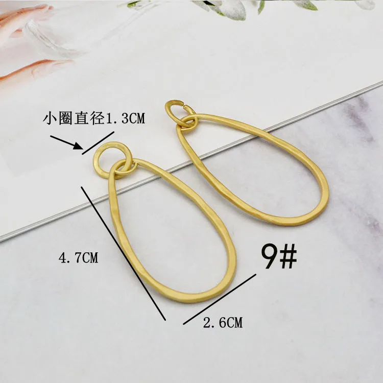 DIY ручной материал для серег Южная Корея элегантные аурные геометрические неосновные серьги-гвоздики аксессуары