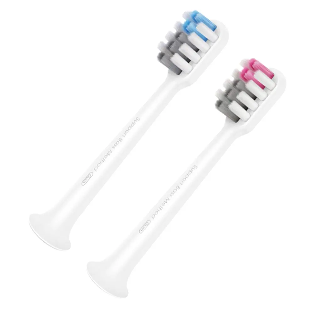 Electric Toothbrush Replacement Head Cleaner Sensitive Soft Hair Replacement Brush Head 2Pcs Set