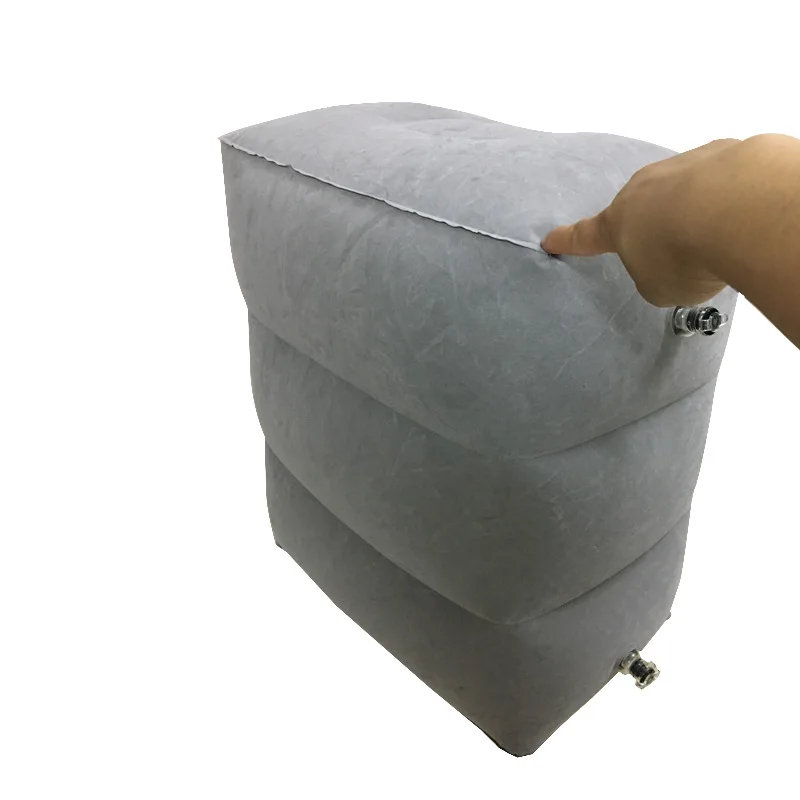 Inflatable Foot Pillow For Travel Foot Rest Airplane Car Bus Footrest Pillows Kids Flight