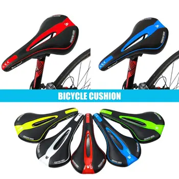 

Universal PU Leather MTB Bicycle Seat Cushion Hollow Shock-Absorbing Breathable Road Bike Saddle Front Seat Mat Riding Equipment