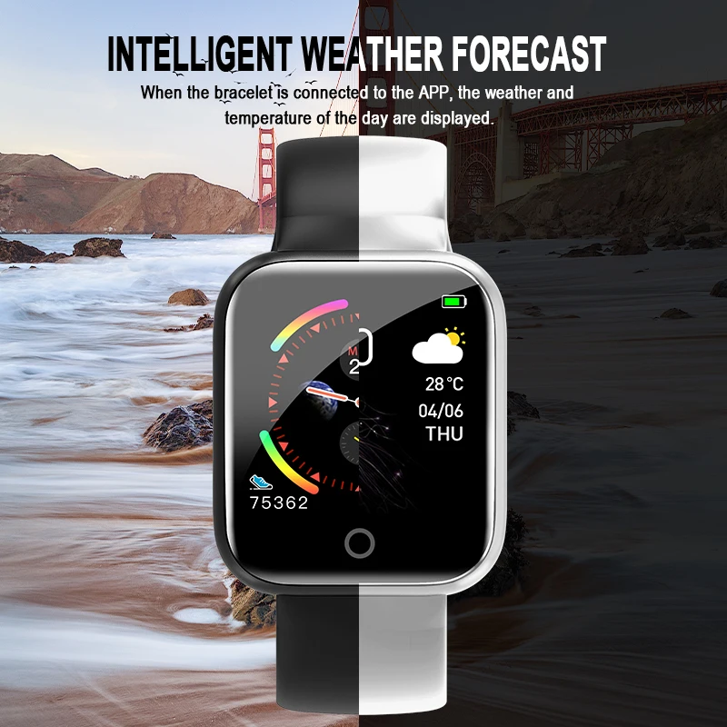  I5 Smart Watch Waterproof Heart Rate Monitor Fitness Tracker Pedometer Bracelet pk IWO 8 10 Sport W - 4000179736654