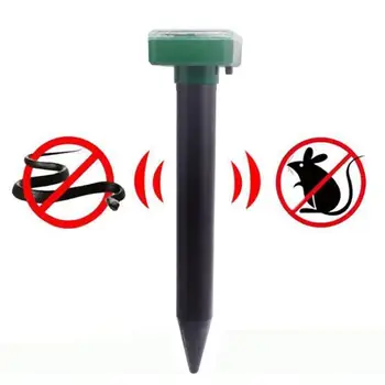

Portable Solar Power Snake Mouse Repellent Safety and Non-toxicity Practical Ultrasonic Repeller Keep Animals Away 250x57x57mm