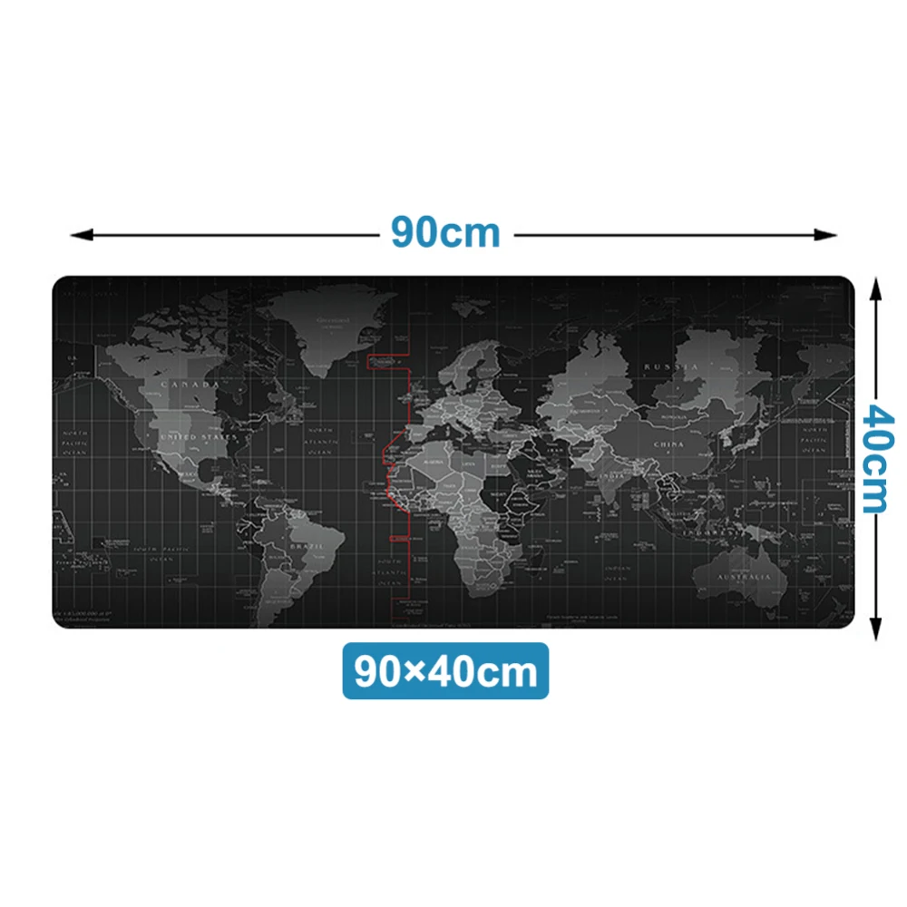 

Large Gaming Mouse Pad World Map Mousepad Anti-slip Mouse Pad Office Desk Mat Big Computer Mouse Mat Game Keyboard Pad