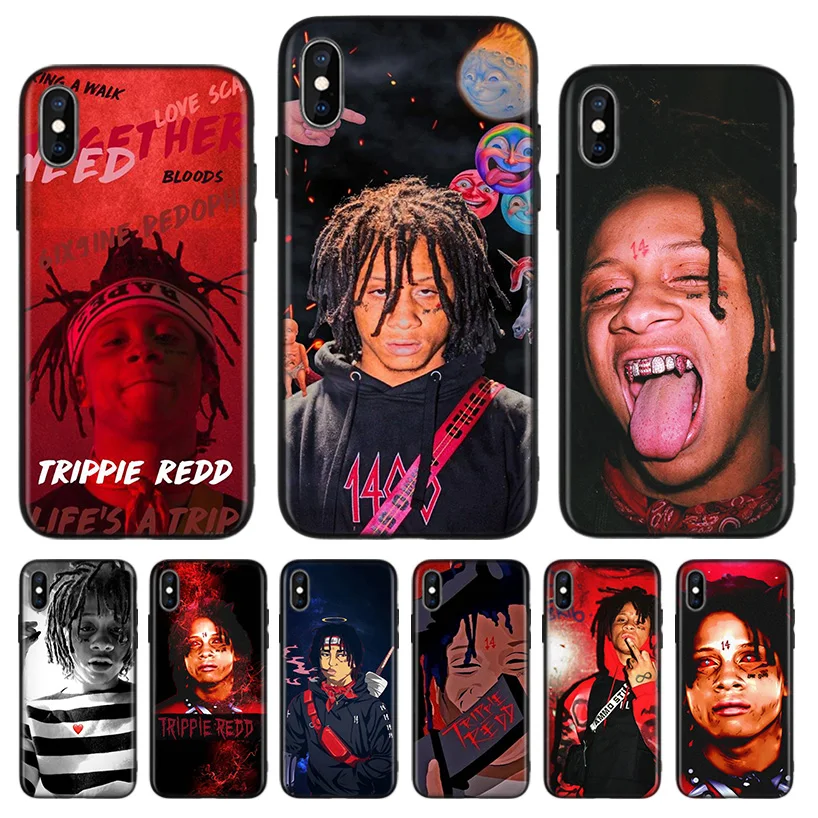 Trippie Redd Black Back Cover Phone Case For Apple IPhone 11 Pro XS MAX XR 7 8 6 6S Plus X 10 Ten 5 5S SE Coque Shell