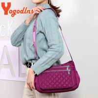 Yogodlns Women Nylon Shoulder Bag Waterproof Multi-pocket Zipper Bag Ladies Travel Messenger Bag For Designer Bolsa Feminina - Image 6