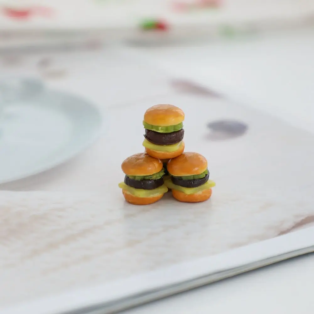 1:12 Miniature Hamburger Mini Fruit Salad Pretend Food for Blyth Barbies OB11 BJD Doll House Kitchen Play Toys Accessories 5
