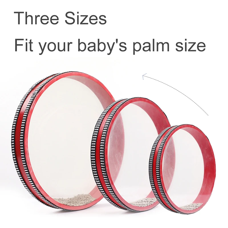 Baby Montessori Ocean Wave Bead Hand Drum Music Instruments Toys Early Learning Music Percussion Educational Toys For Baby Gifts 4