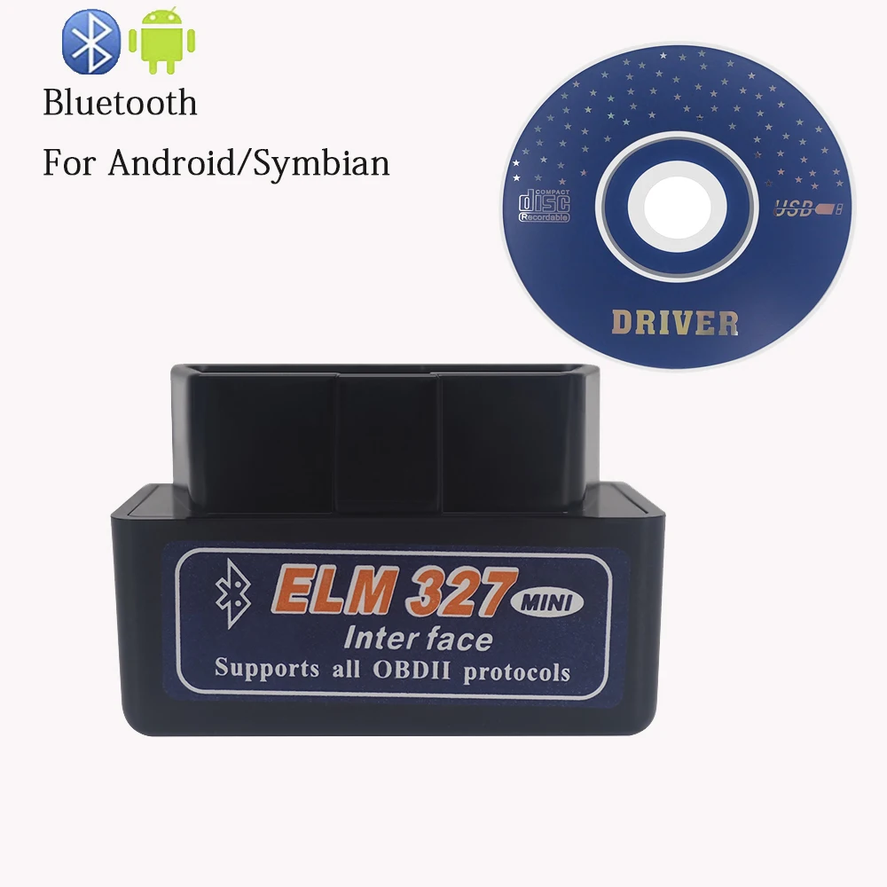 Мини ELM327 OBD 2 PIC18F25K80 чип для Skoda Octavia 2 3 A2 A5 A7/Fabia/Rapid Авто сканер Авто диагностический инструмент - Цвет: V2.1 BT Black2