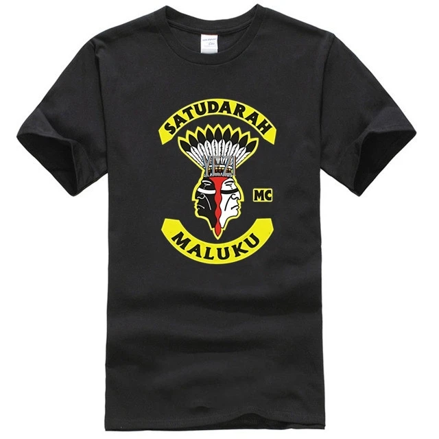 

Men's fashion Satudarah MC Malku T shirt men classic T shirt funny Tee Shirt