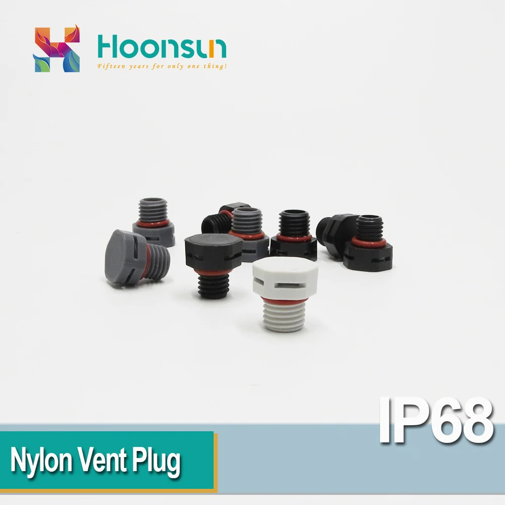 bouchon vis en nylon valve vis en plastique respirant noir gris blanc 04