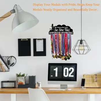 

Sport Medals Holder Medal Hanger Storage Rack Inspirational Decor Swim Running Riding Competition Medal Display Organizer Rack