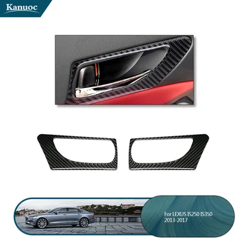 

2 Pcs Carbon Fiber Style Inner Car Front Door Handle Cover Trim Sticker Decoration For Lexus IS250 IS300 IS350 IS200 T 2013-2018