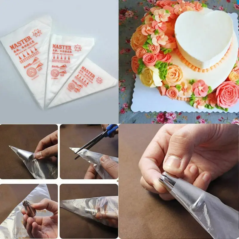 Pastry Bag Set Pastry Bags 1pcs / 25pcs Disposable Baking Pipings Bag