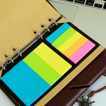 Bloc Notes à feuilles mobiles de 6 trous, papier à déchirer, mode d'emploi, autocollant, bloc Notes
