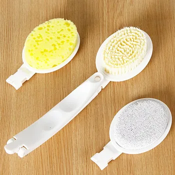 

Multifunctional Long-Handle Back-Rubbing Brush Bathing Massage Brush Banister For Bathroom Accessories Cleaning Tool