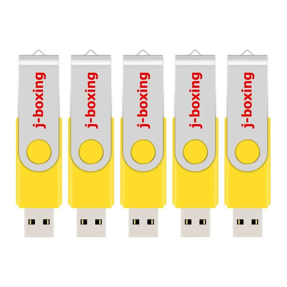J-бокс 64 Гб USB флеш-накопитель металлический вращающийся 128 Гб флешки карта памяти Флешка для ПК Mac Планшет 5 шт./лот многоцветный