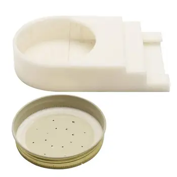 

Perforated Lid Bee Feeder Easy to Install Beekeeping Beehive Equipment Tools