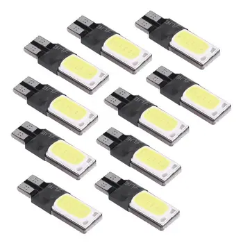 

Hot Sell 100% Brand New 10pcs T10 W5W 6SMD Car LED Bulb Canbus Error Free COB Side Signal Plate Lighgts Car Accessories