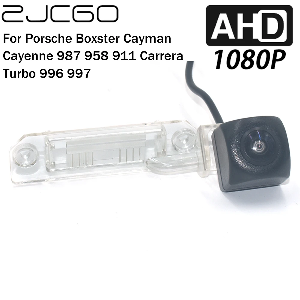Zjcgo Car Rear View Reverse Backup Parking Ahd 1080P Camera Per Porsche Boxster Cayman Cayenne 987 958 911 Carrera Turbo 996 997