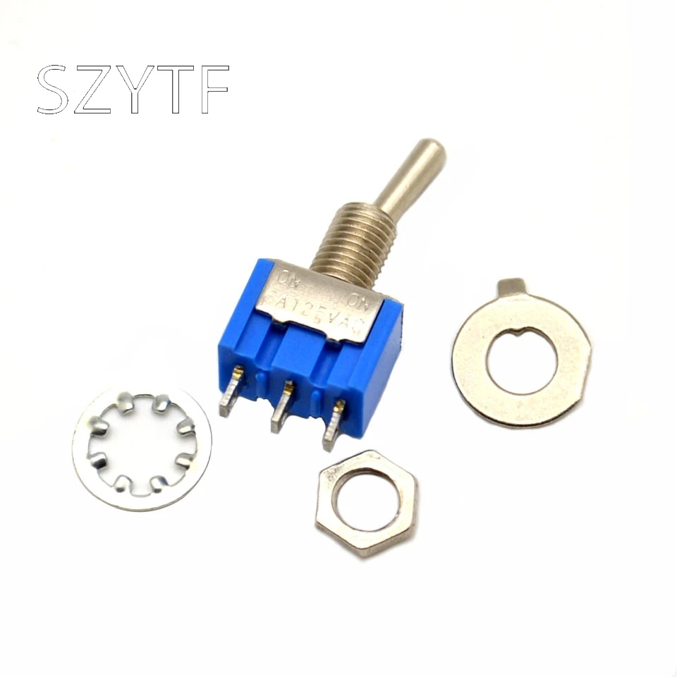 5 шт. MTS 102 3Pin 2 файла SPDT вкл ВКЛ Мини тумблер 6A 125VAC мини переключатели|switch switch|switch