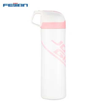 

FEIJIAN 550ml Auto-Open Sport Stainless Steel Water Bottle with Straw Dust-proof Design Vacuum Flask Insulated for Outdoor