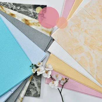 

3D Wall Stickers Thick Living Room Wall Bedroom Decoration Room Simulation Brick Pattern Personality Creative Anti-collision