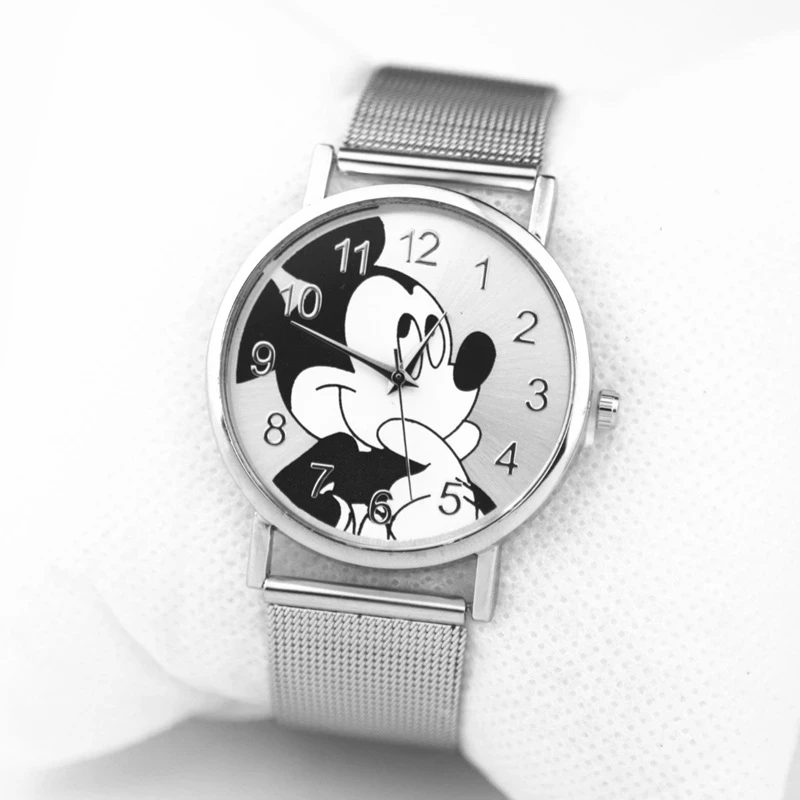 

2020Hot Sale Mickey Brand Watches New Cartoon Women Quartz Watch Fashion Stainless Steel Watches Girl Gift Relojes Mujer Montres