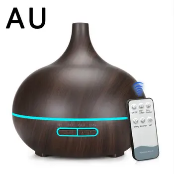 

Pointed mouth humidifier with remote control 400ml wood grain aromatherapy machine Wood grain aromatherapy perfuming machine