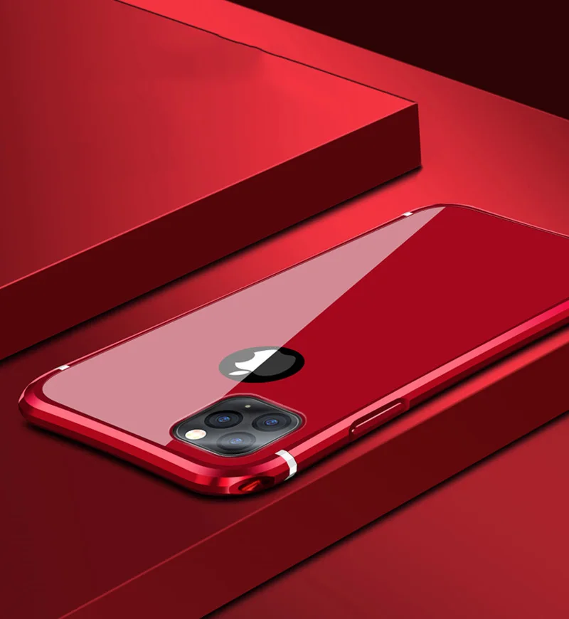 Bitingly металлический каркас чехол для iPhone 11 Pro Max тонкий противоударный Прочный металлический корпус чехол для iPhone 11Pro Max защитный ковер