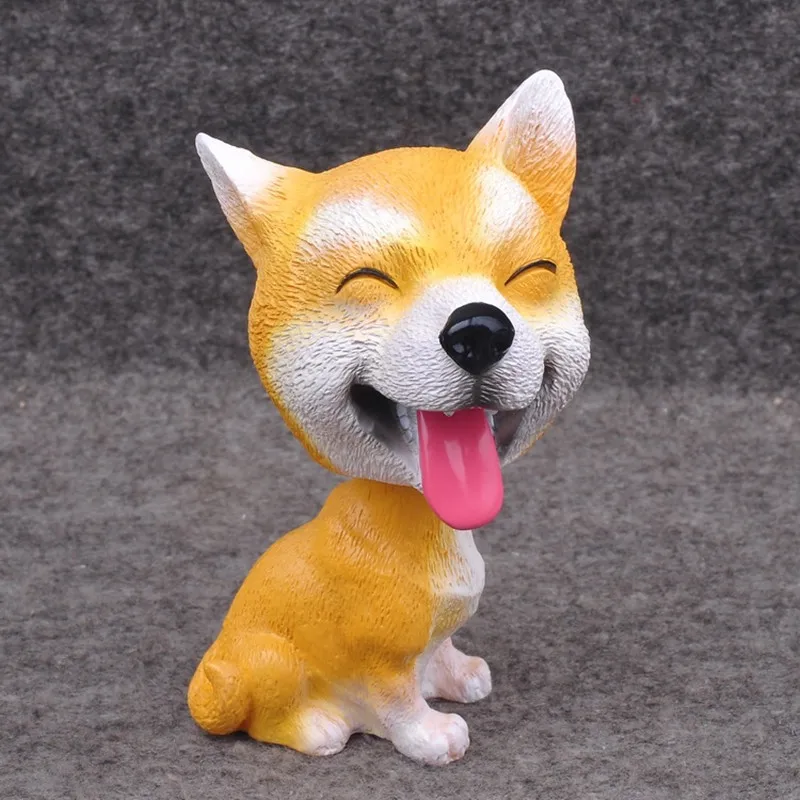 Кивающая собака забавная встряхившая голова игрушки Симпатичные Bobblehead куклы-щенки качели автомобиля украшения дома авто Декор интерьера автомобиля игрушки для приборной панели