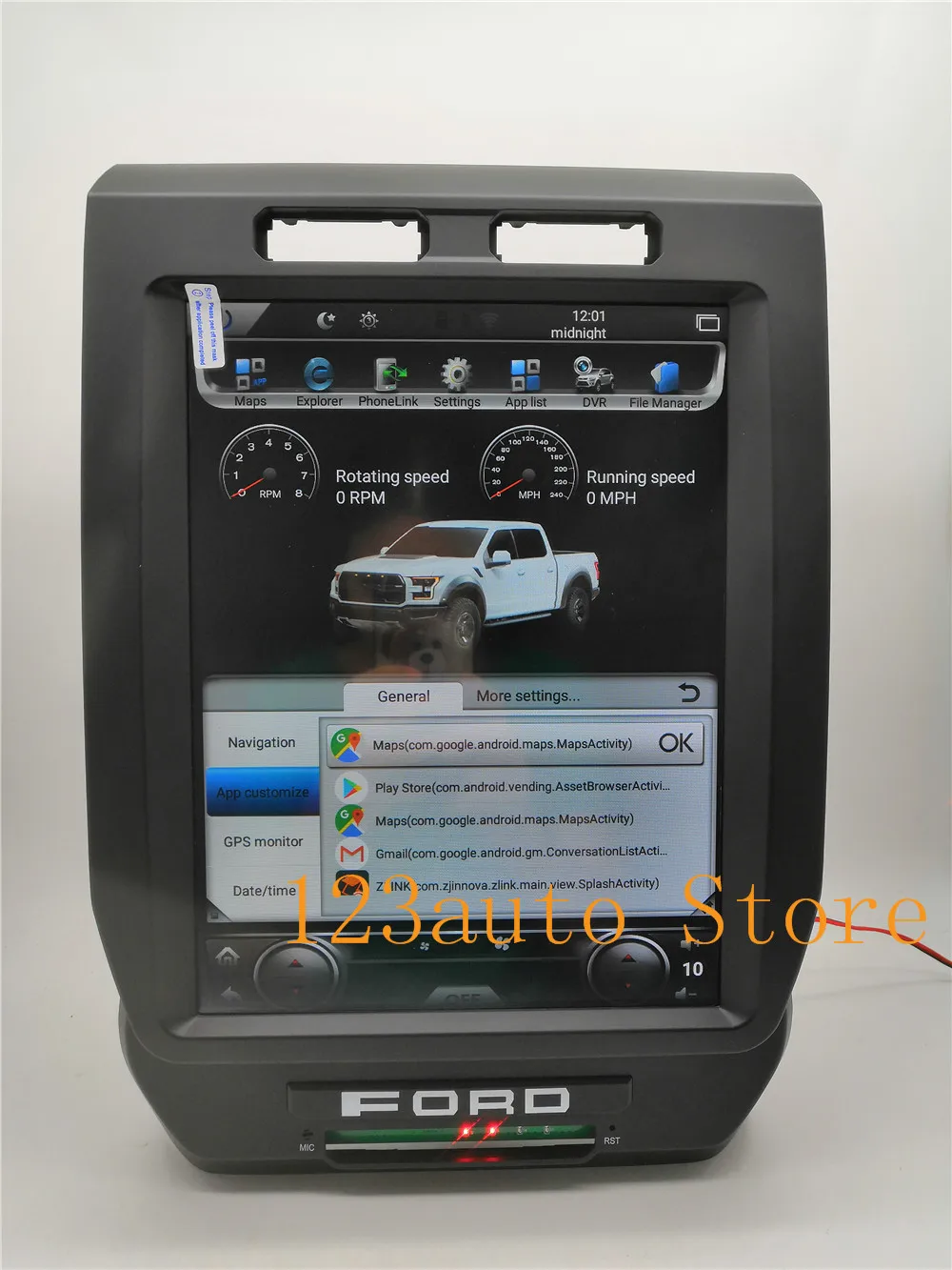 12,1 ''вертикальный Tesla стиль Android 8,1 авто автомобиль без DVD gps навигационный плеер радио для FORD F150 стерео PX6