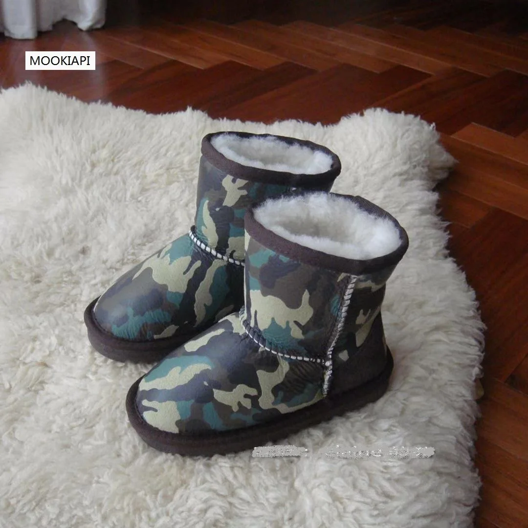 In, the new sheepskin and wool children's snowboots, pure wool children's shoes, free delivery, 7 colors, free delivery - Цвет: same picture